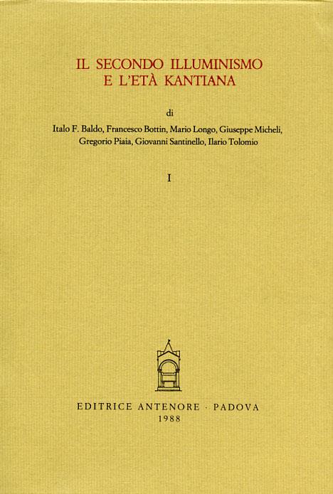 Storia delle storie generali della filosofia. Vol. 3: Il secondo illuminismo e l'Età kantiana - copertina