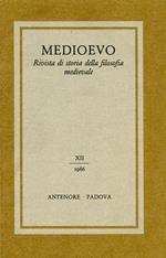 Medioevo. Rivista di storia della filosofia medievale. Vol. 12