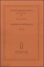 Chiose al Petrarca