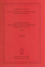 Il manoscritto della Bibliothèque Nationale de France FR. 1116. Vol. 1: Testo