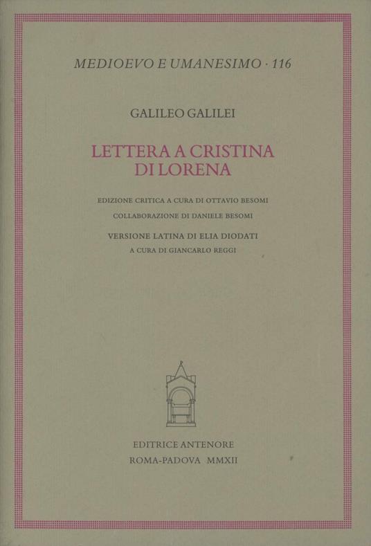 Lettere a Cristina di Lorena - Galileo Galilei - copertina