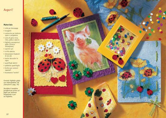 Découpage con il tovagliolo. Biglietti di auguri - Gudrun Hettinger - 3