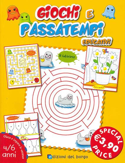 Giochi e passatempi educativi - copertina