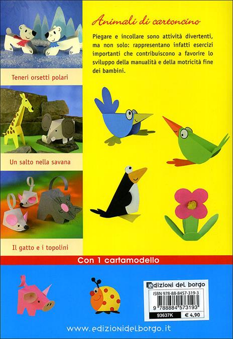 Animali di cartoncino. Esercizi in vacanza. Ediz. illustrata - M. Regina Altmeyer,Michael Altmeyer - 2