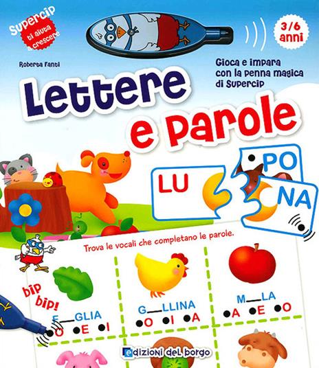 Lettere e parole. Con penna elettronica. Ediz. illustrata - copertina