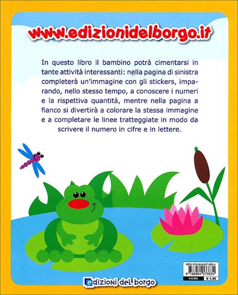 I numeri da 1 a 10. Gioca con gli stickers, colora e impara. Ediz. illustrata - Roberta Fanti - 2
