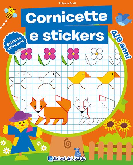 Cornicette e stickers. Con adesivi - Roberta Fanti - copertina