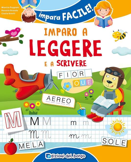 Imparo a leggere e a scrivere - Monica Puggioni,Daniela Branda,Cinzia Binelli - copertina