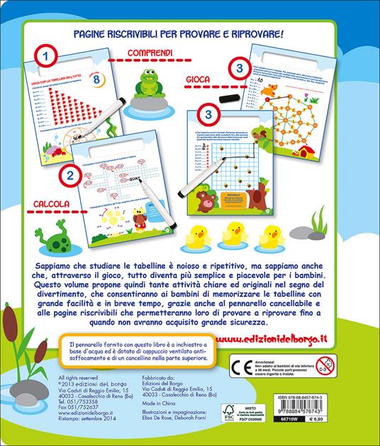 Imparo le tabelline. Con gadget - Deborah Dedemo - 2