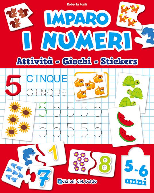 Imparo i numeri. Con adesivi - Roberta Fanti - copertina