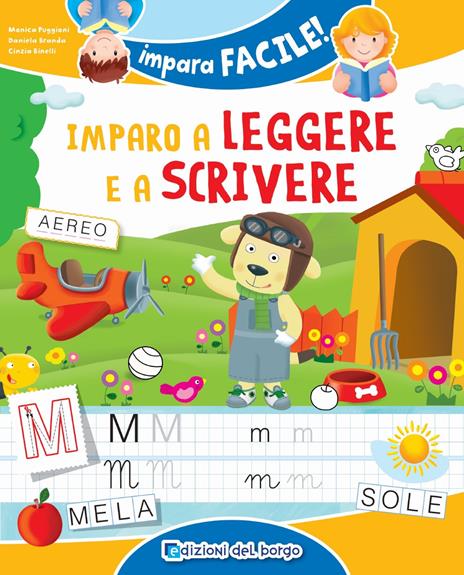 Imparo a leggere e a scrivere - Monica Puggioni,Daniela Branda,Cinzia Binelli - copertina