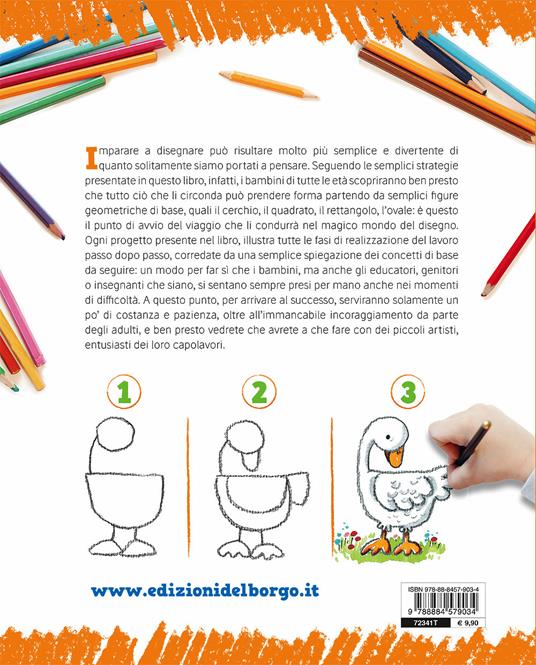 Imparare a disegnare. Corso per bambini. Vol. 1 - Rosa Maria Curto - Libro  - Edizioni del Borgo - Piccole mani