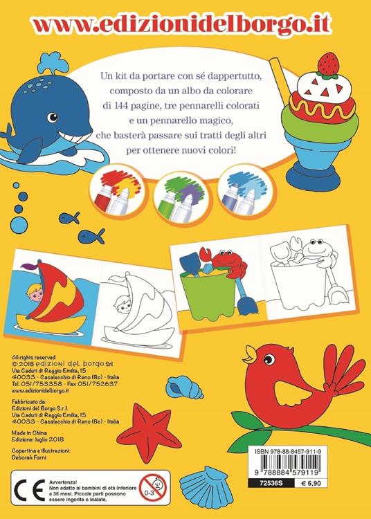 In vacanza. Colora con i pennarelli magici. Con gadget - 2