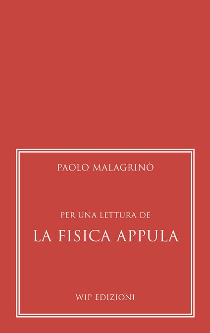 Per una lettura de "La Fisica Appula" - Paolo Malagrinò - copertina