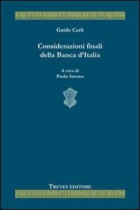 Considerazioni finali della Banca d'Italia - Guido Carli - copertina