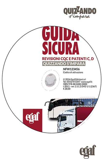 Guida sicura revisioni CQC e patenti C, D.. DVD-ROM - copertina