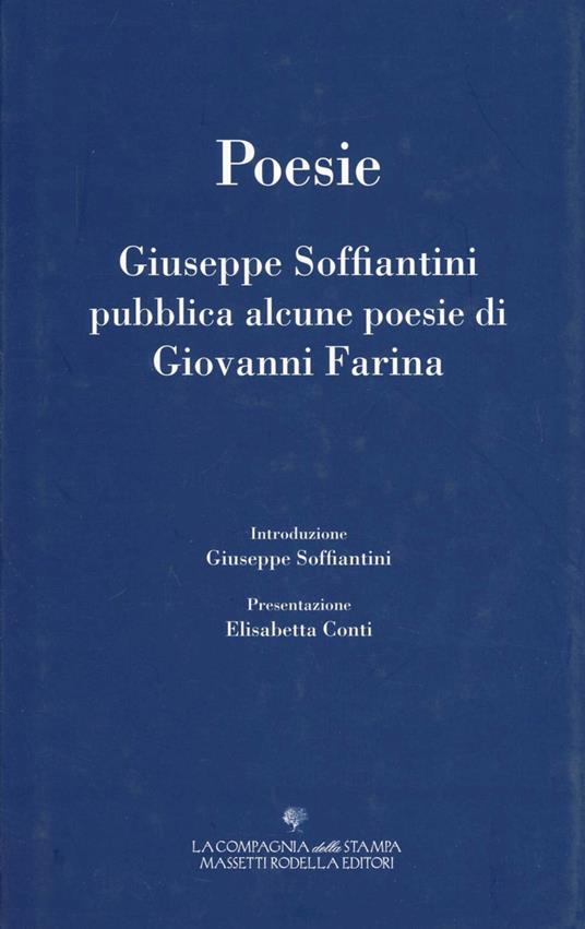 Giuseppe Soffiantini pubblica alcune poesie di Giovanni Farina. Poesie - Giovanni Farina - copertina