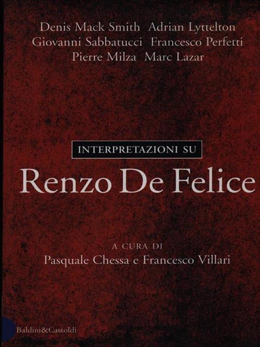 Interpretazioni su Renzo De Felice - copertina