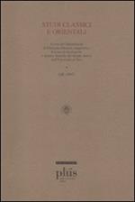 Studi classici e orientali (2007). Vol. 53