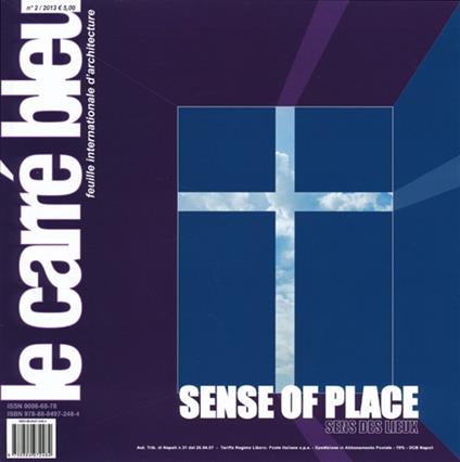 Le carré bleu (2013). Ediz. multilingue. Vol. 2: Sense of place - copertina