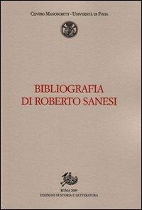 Bibliografia di Roberto Sanesi - copertina