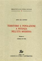Territorio e popolazione a Potenza nell'età moderna