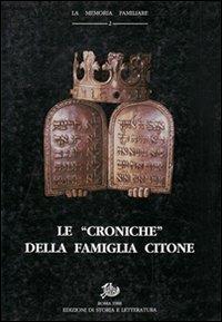 Le «Croniche» della famiglia Citone - copertina