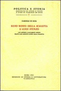 Rufo Ruffo della Scaletta e Luigi Sturzo - Gabriele De Rosa - copertina