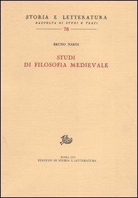 Studi di filosofia medievale - Bruno Nardi - copertina