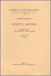 Libro Scritti minori. Vol. 1 Gaetano De Sanctis