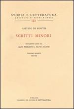 Scritti minori. Vol. 4: 1920-1930