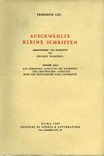 Ausgewählte kleine Schriften