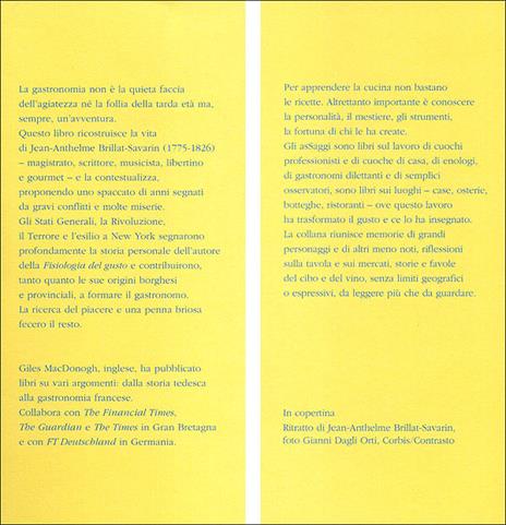 Gastronomo e giudice. Vita di Jean-Anthelme Brillat-Savarin - Giles McDonogh - 2