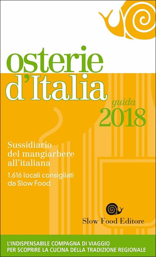 Osterie d'Italia 2018. Sussidiario del mangiarbere all'italiana - copertina