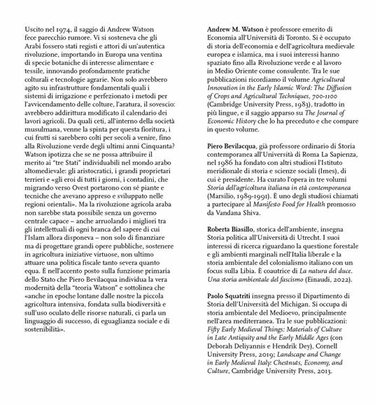 La rivoluzione agricola araba. Tra Settecento e Millecento, alle radici di ciò che mangiamo oggi - Andrew M. Watson - 2