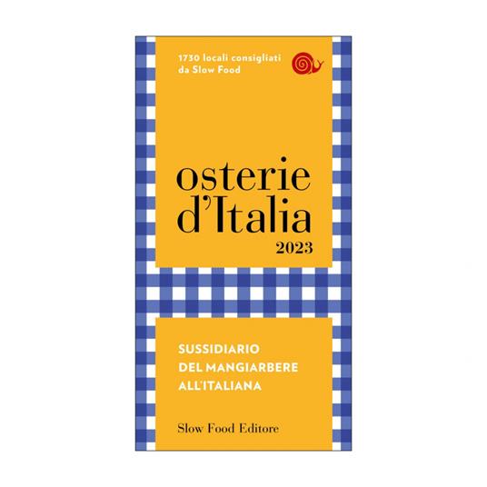 Osterie d'Italia 2023. Sussidiario del mangiarbere all'italiana - copertina