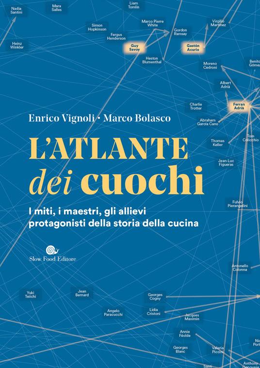 L'atlante dei cuochi. I miti, i maestri, gli allievi protagonisti della storia della cucina - Enrico Vignoli,Marco Bolasco - copertina