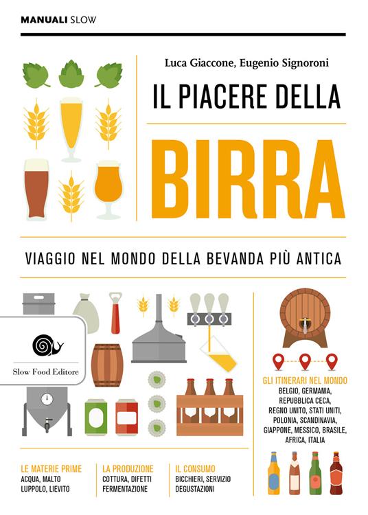 Il piacere della birra. Viaggio nel mondo della bevanda più antica - Luca Giaccone,Eugenio Signoroni - copertina