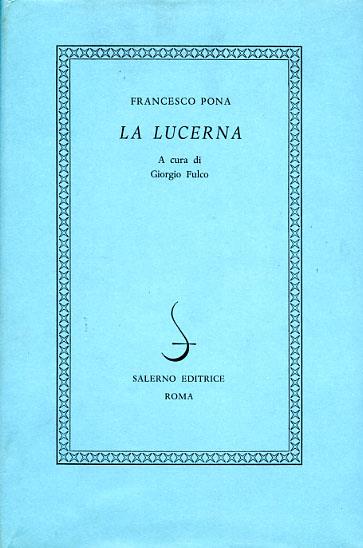 La lucerna - Francesco Pona - copertina
