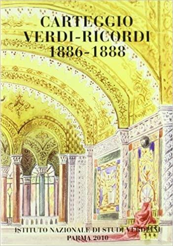 Carteggio Verdi-Ricordi 1886-88. Vol. 3 - Angelo Pompilio - copertina