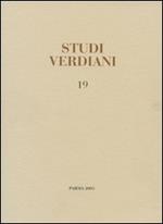 Studi verdiani. Vol. 19