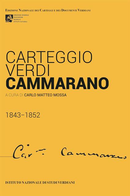 Carteggio Verdi-Cammarano 1843-1852 - copertina