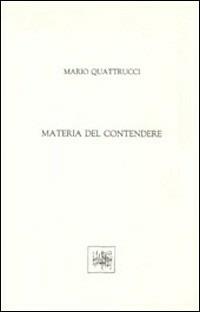 Materia del contendere - Mario Quattrucci - copertina