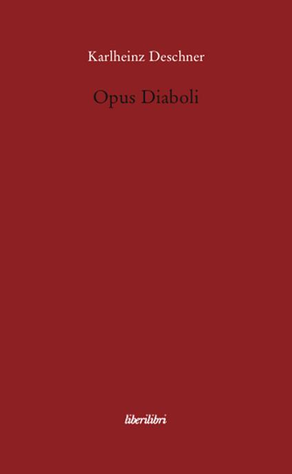 Opus diaboli - Karlheinz Deschner - copertina