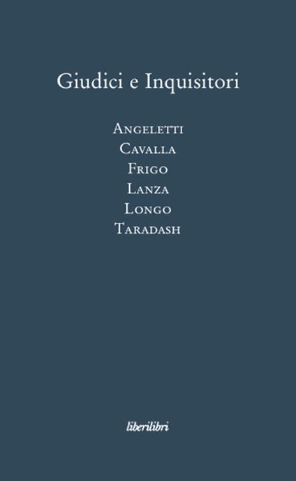 Giudici e inquisitori - copertina