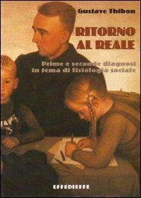 Ritorno al reale - Gustave Thibon - copertina