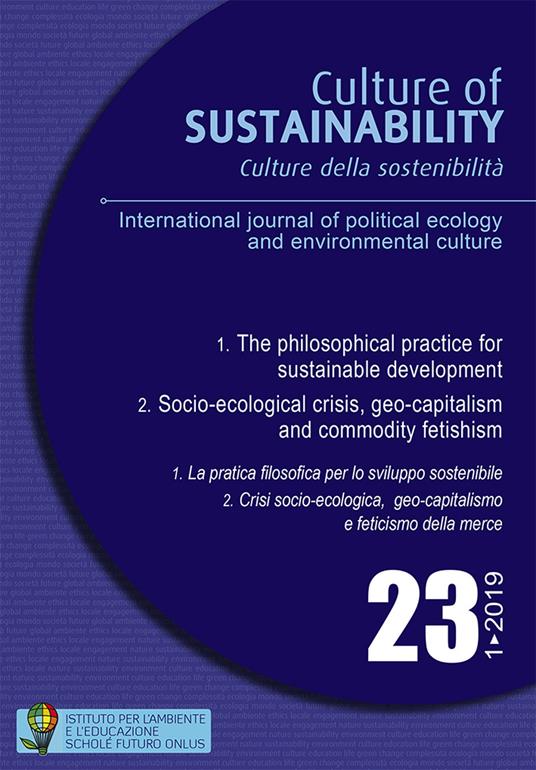Culture della sostenibilità. Ediz. italiana e inglese (2019). Vol. 23 - copertina