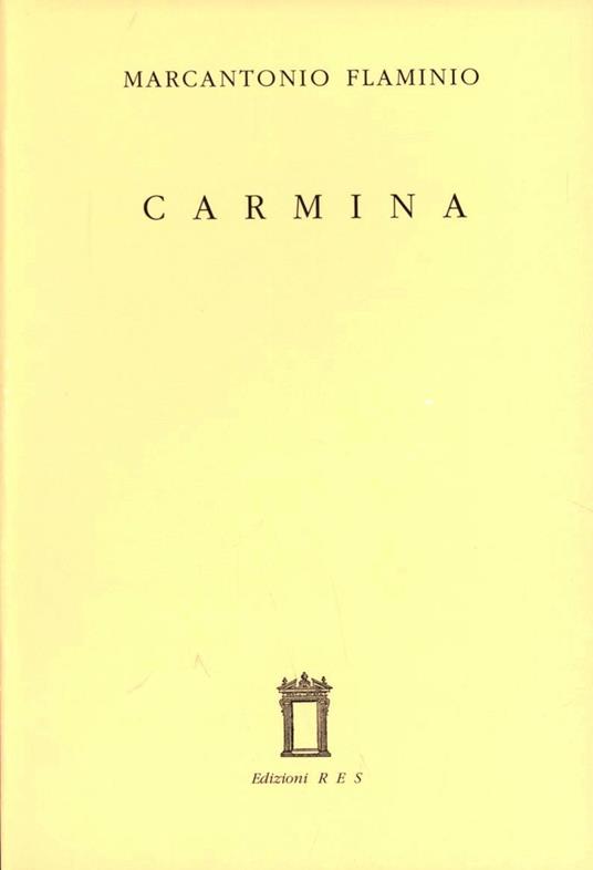 Carmina - Marcantonio Flaminio - copertina