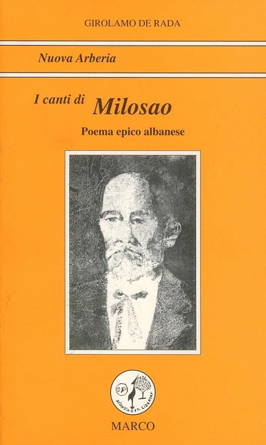 I canti di Milosao figlio del despota di Scutari - Girolamo De Rada - copertina