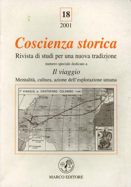 Coscienza storica. Rivista di studi per una nuova tradizione. Vol. 18: Il viaggio. - copertina